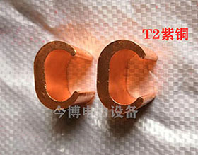 C型線夾T2紫銅CCT10-700銅線夾卡中（zhōng）間銅連接頭電線電纜分支接頭