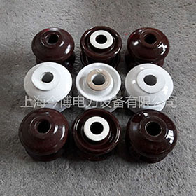 ED-4蝶（dié）式絕緣（yuán）子ED-1、ED-2、ED-3低（dī）壓碟式絕緣子棕（zōng）色瓷瓶