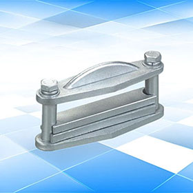 熱鍍鋅MNP-101 102 103 104 105戶內（nèi）平放式一（yī）片矩形母線（xiàn）固（gù）定金具